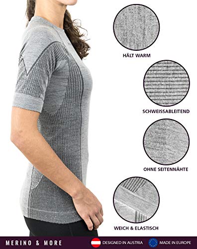 Merino & More Camiseta Funcional Lana Manga Corta - S