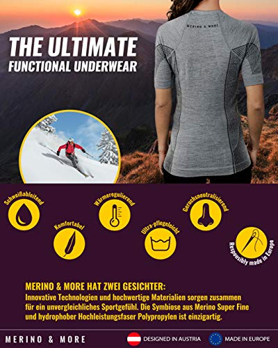 Merino & More Camiseta Funcional Lana Manga Corta - S