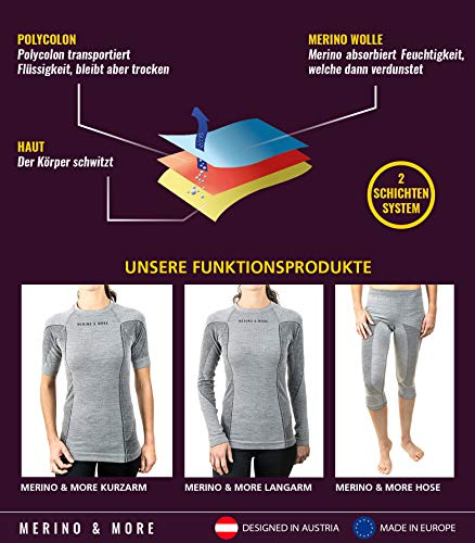 Merino & More Camiseta Funcional Lana Manga Corta - S