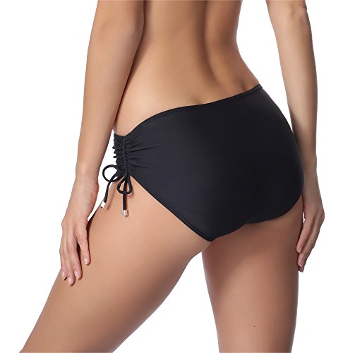 Merry Style Bragas Tanga de Bikini Parte de Abajo Bañador Mujer M30 (Negro (9240), 46 (Tallas del Productor: 3XL))