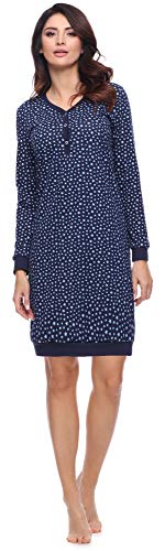 Merry Style Camisón Lencería Sexy Ropa de Cama Mujer MS10-179 (Marino Estrellas, XL)