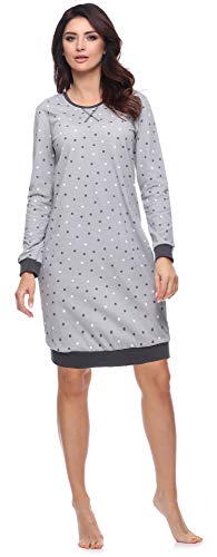 Merry Style Camisón Lencería Sexy Ropa de Cama Mujer MS10-180 (Gris Oscuro, L)