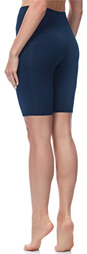 Merry Style Mallas Cortas Leggins Mujer MS10-200 (Azul Marino, L)