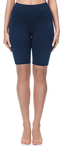 Merry Style Mallas Cortas Leggins Mujer MS10-200 (Azul Marino, L)