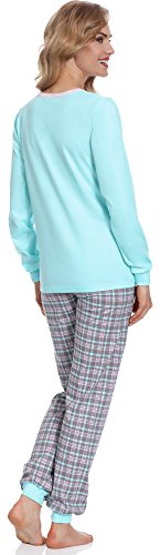 Merry Style Pijama Largo de 2 Piezas Mujer MSTR867 (Turquesa, S)