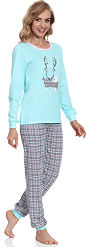 Merry Style Pijama Largo de 2 Piezas Mujer MSTR867 (Turquesa, S)