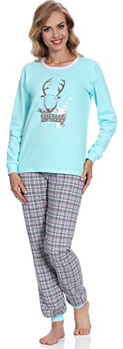 Merry Style Pijama Largo de 2 Piezas Mujer MSTR867 (Turquesa, S)