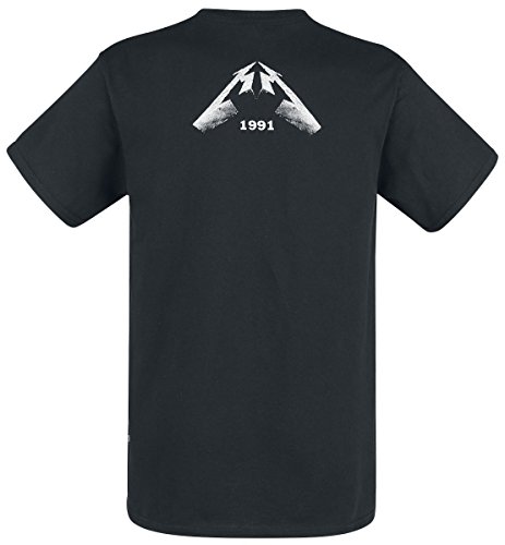 Metallica Black Album Faded Hombre Camiseta Negro XXL, 100% algodón, Regular