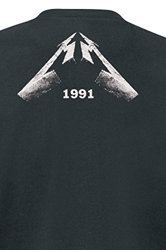 Metallica Black Album Faded Hombre Camiseta Negro XXL, 100% algodón, Regular