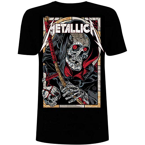 Metallica Death Reaper_Men_bl_TS:1XL Camiseta, Negro, X-Large para Hombre