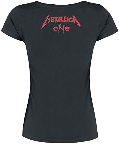 Metallica One Mujer Camiseta Negro XL, 100% algodón, Regular