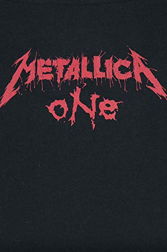 Metallica One Mujer Camiseta Negro XL, 100% algodón, Regular