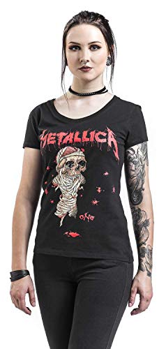 Metallica One Mujer Camiseta Negro XL, 100% algodón, Regular