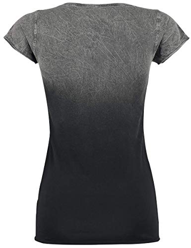 Metallica Ouija Guitar Mujer Camiseta Negro/Gris L, 100% algodón, Regular