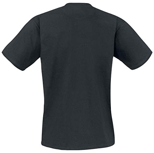 Metallica Textured Logo Hombre Camiseta Negro S, 100% algodón, Regular