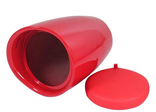 MGKMG Ronda De Almacenamiento De Las Heces De Plástico, Resistente Duradero Multifunción Rellenado Suave del Pie De Heces para Barra, Restaurante,Sapphire