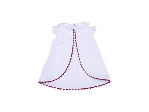 MI HIJA Y YO Vestido y Cubre Pañal de Vichy y Piqué Modelo Jesusín para Bebé (de 0 a 24 Meses) - Hecho a Mano - Colección Luz Marina - Presentación de Regalo