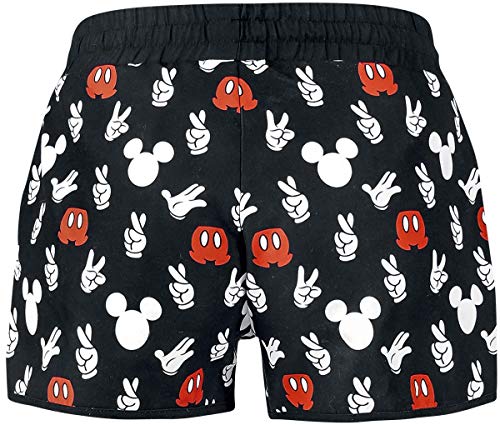 Micky & Minnie Hand Mujer Bañador Negro S, 100% poliéster,