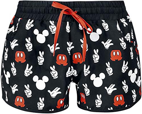 Micky & Minnie Hand Mujer Bañador Negro S, 100% poliéster,