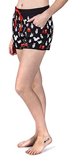 Micky & Minnie Hand Mujer Bañador Negro S, 100% poliéster,