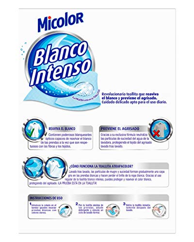Micolor Toallitas Blanco Intenso 10+5D – Pack de 5, Total: 65 Toallitas