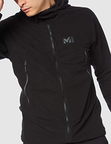 Millet K Ltgrid HD M Fleece Jacket, Black-Noir, 42/44 Mens