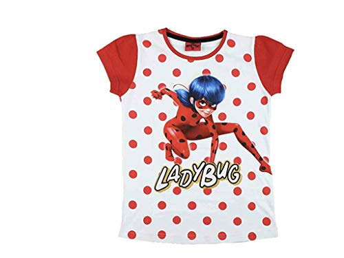 Miraculous Ladybug - Camiseta (talla 116-152) rojo, lunares 11 años