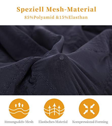 MISS MOLY Body Reductor|Mujer Modeladora Faja Reductora Adelgazantes Bodysuit de Cintura Shapewear con Pierna Largo Negro/Beige/Violeta