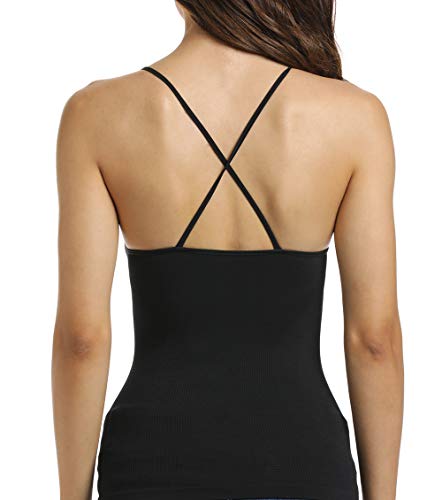 MISS MOLY Camiseta Moldeadora Mujer Tirantes Faja Reductora Adelgazante Chaleco sin Mangas Ropa Interior Camisola de Compresión Invisible Shapewear Cómodo y Ligero, Estilo Casual