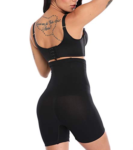 MISS MOLY Moldeadora Braga Faja Reductora Adelgazante Braguita Cintura Alta Abdomen Panty Shapewear 4x 9cm Acero Shaping Push up Butt Lifter Pantalón Elástico Invisible Body Shaper Lenceria para Mujer