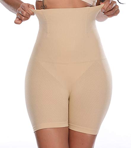 MISS MOLY Moldeadora Braga Faja Reductora Adelgazante Braguita Cintura Alta Abdomen Panty Shapewear 4x 9cm Acero Shaping Push up Butt Lifter Pantalón Elástico Invisible Body Shaper Lenceria para Mujer
