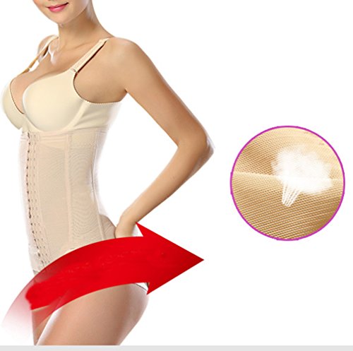 MISSMAO Mujer Fajas Reductoras de Cinturón Formación para Cincher Underbust Bustiers Corsé Piel XL