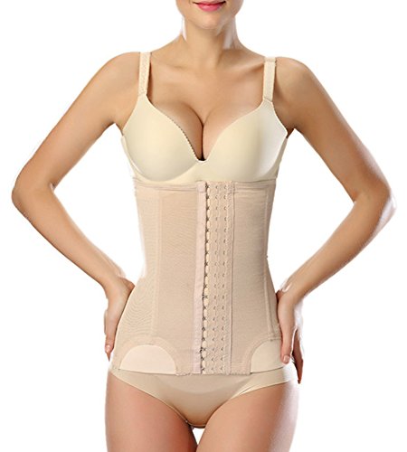 MISSMAO Mujer Fajas Reductoras de Cinturón Formación para Cincher Underbust Bustiers Corsé Piel XL