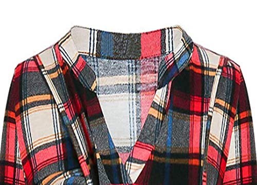 Mitlfuny Primavera Verano Ropa premamá Camiseta de Lactancia Maternidad para Mujer Algodón Camisa de Manga Larga Amamantar Blusa Mujeres Cuello V Celosía EnfermeríA Tops