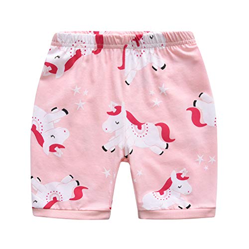 MIXIDON Niña Pijamas Unicornio Infantil Verano Ropa Chica Manga Corta(Unicornio1,6 años)