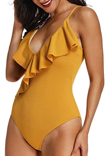 Monokini Bikini Mujer Push-up Acolchado Bra Trajes de Baño Brasileño Bañador Una Pieza