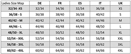 Moonline - camisón Corto de Mujer 100% algodón, Tallas: S-4XL, Größe:56/58, Color:Baya