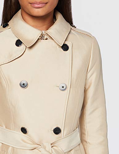 Morgan Trench mi-Long Gustav Gabardina, beige, 44 alto para Mujer