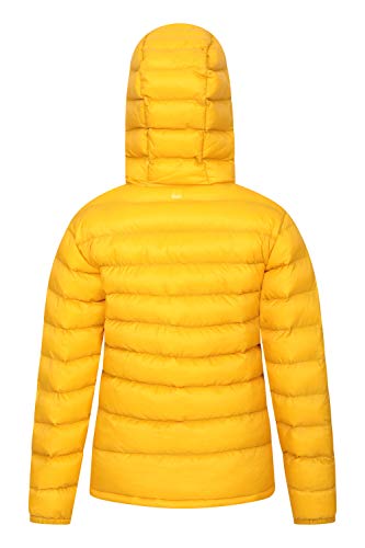 Mountain Warehouse Chaqueta Acolchada Seasons para Chicos - Chaqueta Impermeable - Ropa de niño Ligera - con puños elásticos y 2 Bolsillos Frontales - para Viajar, Invierno Amarillo Mostaza 3-4 Años