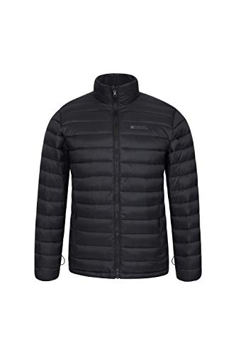 Mountain Warehouse Correspondent Hombres Abajo 3 en 1 Chaqueta - Abrigo Acolchado, Impermeable, Prendas de Abrigo Transpirables, Capucha Desmontable - Ropa de Invierno Negro S