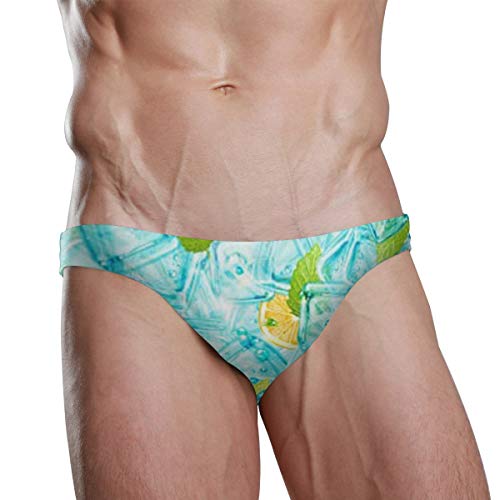 Mr.Lucien Lemon Ice Cube 2020022 - Traje de baño sexy para hombre - - Medium