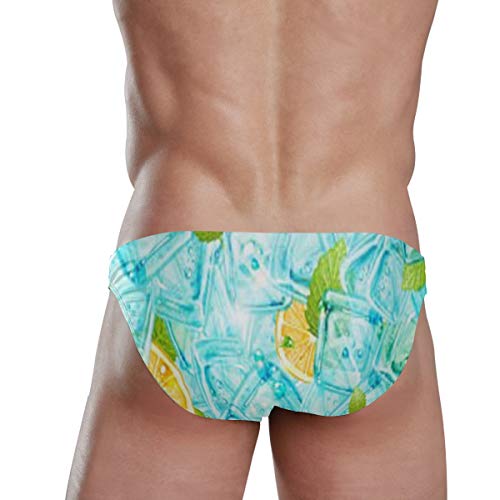 Mr.Lucien Lemon Ice Cube 2020022 - Traje de baño sexy para hombre - - Medium