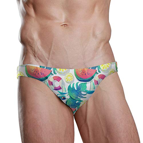 Mr.Lucien Lemon sandía traje de baño sexy para hombre, traje de baño de bañador, traje de baño, bikini S 2020084 - - XX-Large