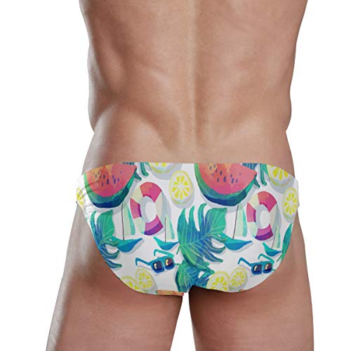 Mr.Lucien Lemon sandía traje de baño sexy para hombre, traje de baño de bañador, traje de baño, bikini S 2020084 - - XX-Large