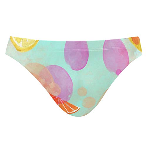 Mr.Lucien Orange Lemon 2020024 Traje de baño sexy para hombre - - Small