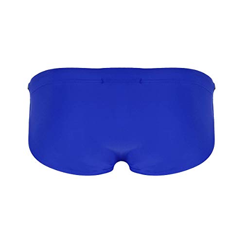 MSemis Bañador con Relleno Hombres Pantalones Push Up de Natación Bikini Pantis Traje de Baño Adulto Sexy Slip con Soporte Ropa Playa Vacaciones Azul M
