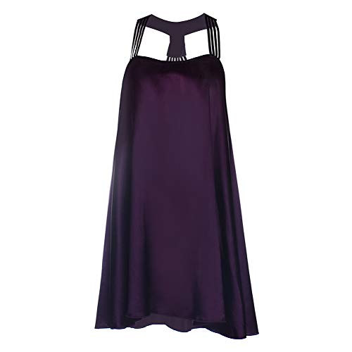 MU2827924 Hueca Servicio a Domicilio Hueco Abierto un Sexo Pijamas Abanico de Seda señoras del Vestido de Noche de simulación de atrás de Estilos de la Correa del Verano,Azul