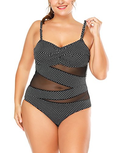 Mujer Bikini Tallas Grandes Traje De Baño De Una Pieza Push Up Monokini Beachwear Swimwear Deportivo M