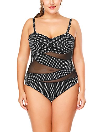 Mujer Bikini Tallas Grandes Traje De Baño De Una Pieza Push Up Monokini Beachwear Swimwear Deportivo M