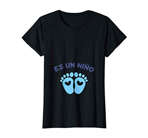 Mujer Embarazo de mujeres, futuras madres, Es un niño Spanish Camiseta